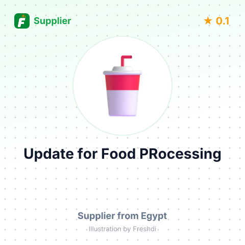Update for Food PRocessing – summary card, no photo uploaded yet