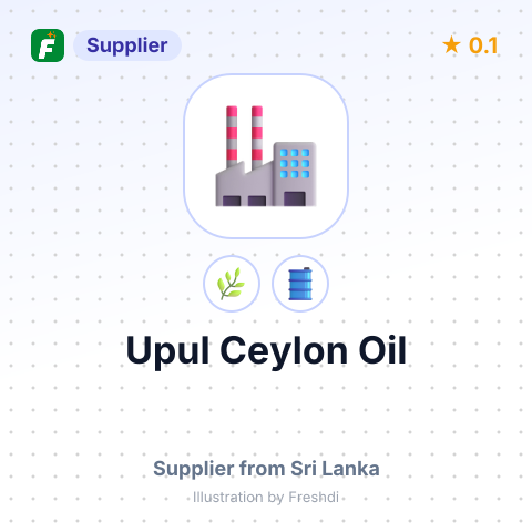 Upul Ceylon Oil – summary card, no photo uploaded yet
