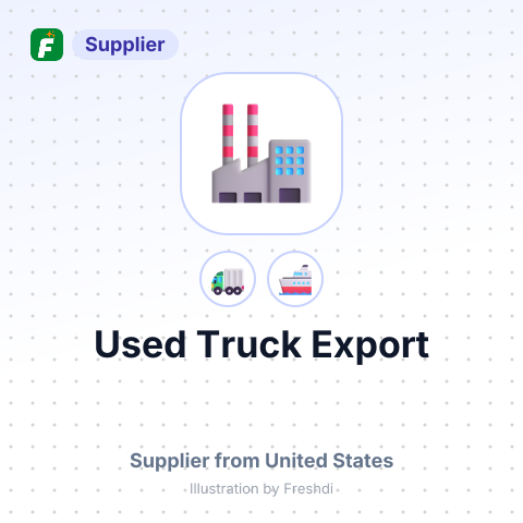Used Truck Export – summary card, no photo uploaded yet