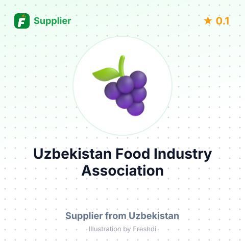 Uzbekistan Food Industry Association  – summary card, no photo uploaded yet