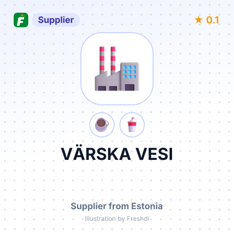 VÄRSKA VESI – summary card, no photo uploaded yet
