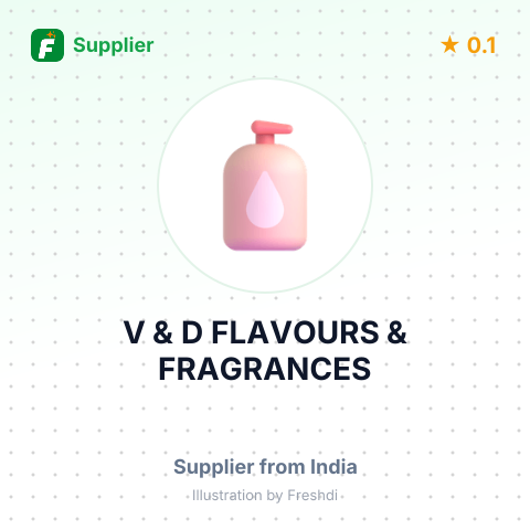 V & D FLAVOURS & FRAGRANCES – summary card, no photo uploaded yet