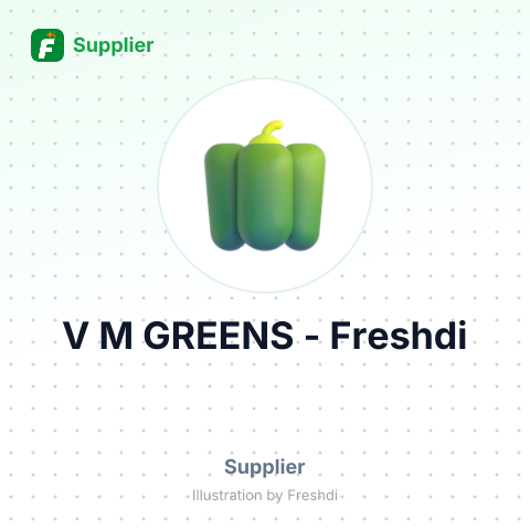 V M GREENS – summary card, no photo uploaded yet
