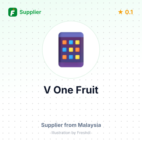 V One Fruit  – summary card, no photo uploaded yet