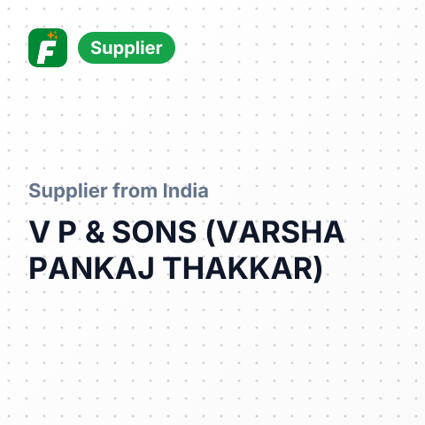 V P & SONS (VARSHA PANKAJ THAKKAR) – summary card, no photo uploaded yet