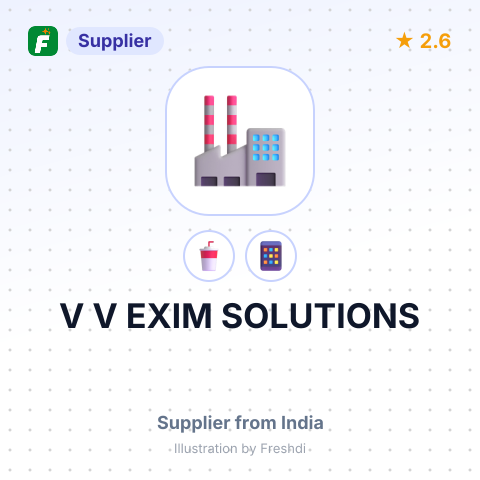 V V EXIM SOLUTIONS – summary card, no photo uploaded yet