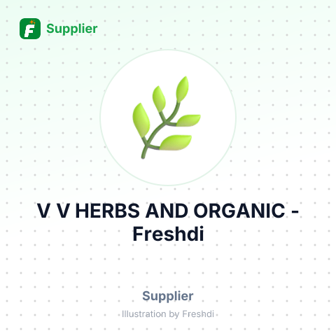 V V HERBS AND ORGANIC – summary card, no photo uploaded yet