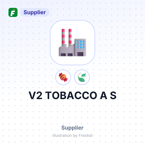 V2 TOBACCO A S – summary card, no photo uploaded yet