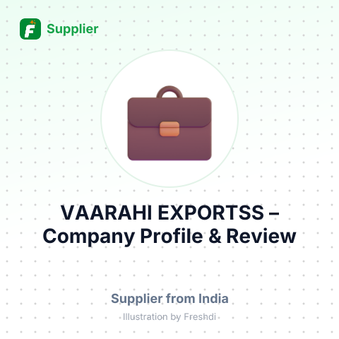 VAARAHI EXPORTSS – summary card, no photo uploaded yet