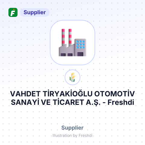 VAHDET TİRYAKİOĞLU OTOMOTİV SANAYİ VE TİCARET A.Ş. – summary card, no photo uploaded yet