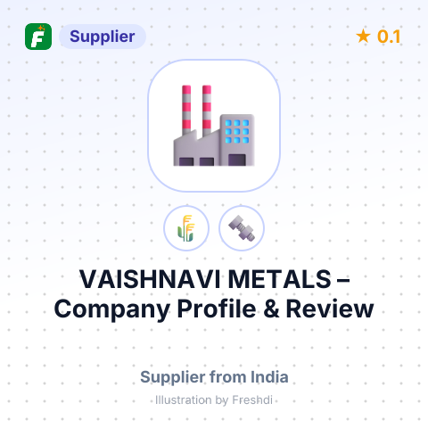 VAISHNAVI METALS – summary card, no photo uploaded yet