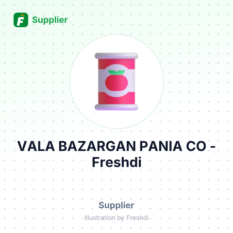 VALA BAZARGAN PANIA CO – summary card, no photo uploaded yet