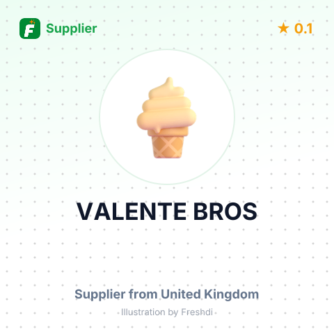 VALENTE BROS – summary card, no photo uploaded yet