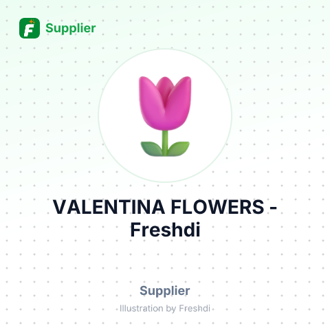 VALENTINA FLOWERS – summary card, no photo uploaded yet