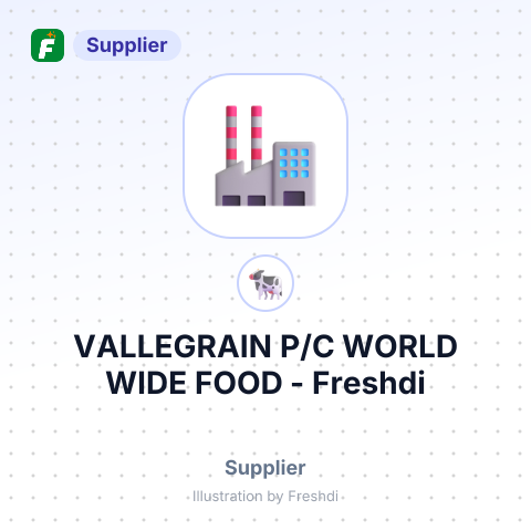 VALLEGRAIN P/C WORLD WIDE FOOD – summary card, no photo uploaded yet