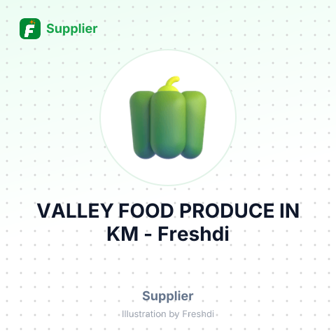 VALLEY FOOD PRODUCE IN KM – summary card, no photo uploaded yet