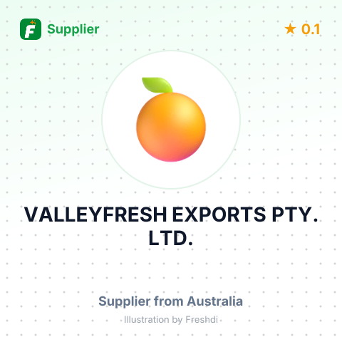 VALLEYFRESH EXPORTS PTY. LTD. – summary card, no photo uploaded yet