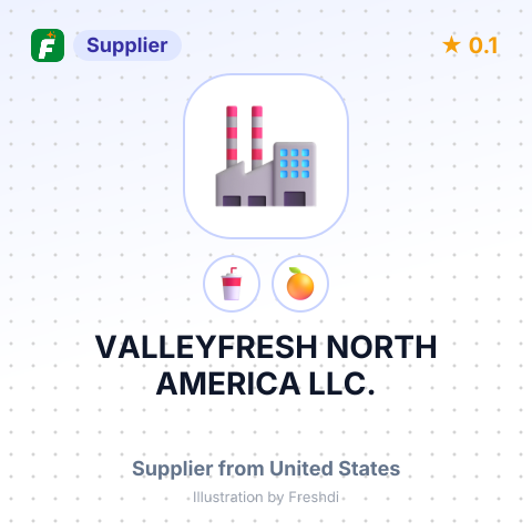 VALLEYFRESH NORTH AMERICA LLC. – summary card, no photo uploaded yet