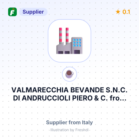 VALMARECCHIA BEVANDE S.N.C. DI ANDRUCCIOLI PIERO & C. – summary card, no photo uploaded yet