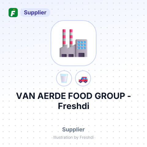 VAN AERDE FOOD GROUP – summary card, no photo uploaded yet