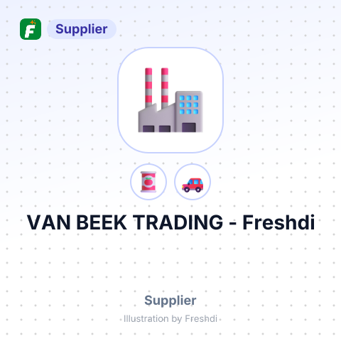 VAN BEEK TRADING – summary card, no photo uploaded yet