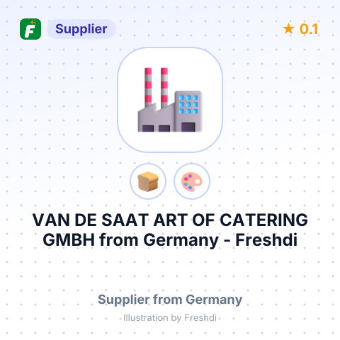 VAN DE SAAT ART OF CATERING GMBH – summary card, no photo uploaded yet