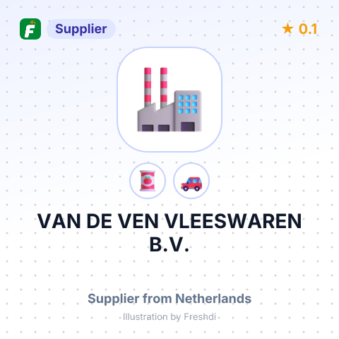 VAN DE VEN VLEESWAREN B.V. – summary card, no photo uploaded yet