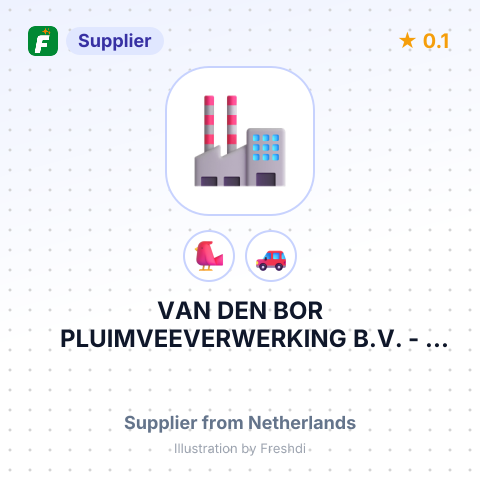 VAN DEN BOR PLUIMVEEVERWERKING B.V. – summary card, no photo uploaded yet