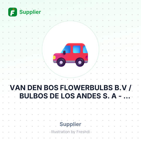 VAN DEN BOS FLOWERBULBS B.V / BULBOS DE LOS ANDES S. A – summary card, no photo uploaded yet