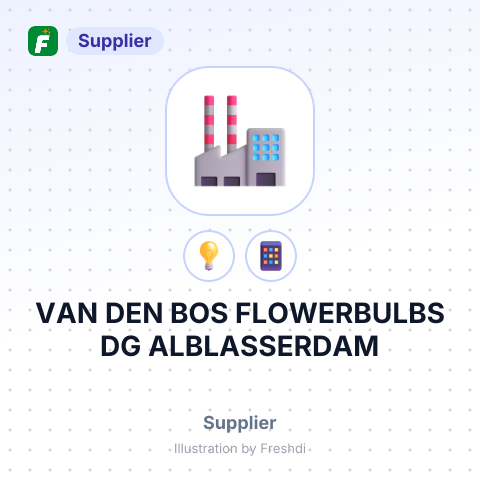 VAN DEN BOS FLOWERBULBS DG ALBLASSERDAM – summary card, no photo uploaded yet