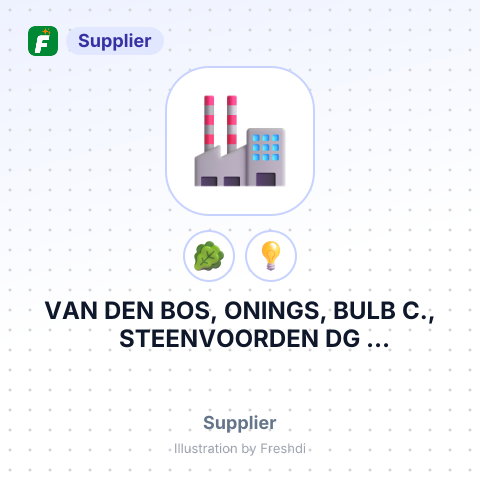 VAN DEN BOS, ONINGS, BULB C., STEENVOORDEN DG ALBLASSERDAM, NTH – summary card, no photo uploaded yet