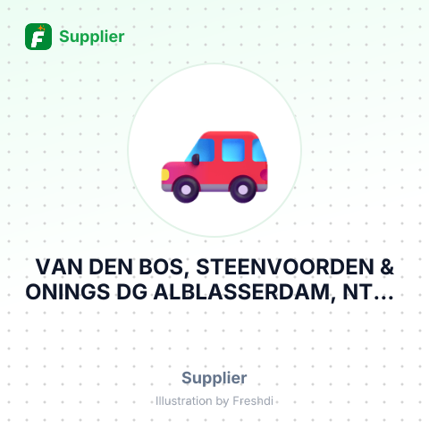 VAN DEN BOS, STEENVOORDEN & ONINGS DG ALBLASSERDAM, NTH – summary card, no photo uploaded yet