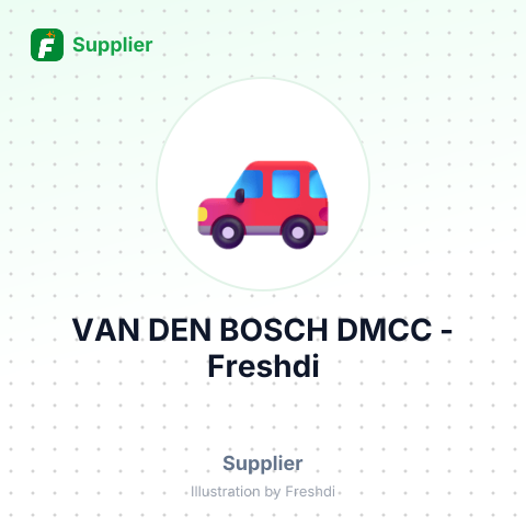 VAN DEN BOSCH DMCC – summary card, no photo uploaded yet