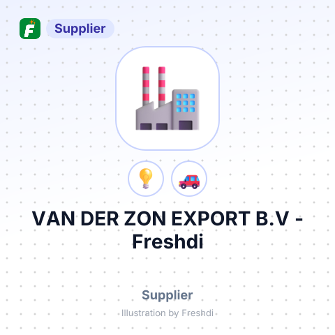 VAN DER ZON EXPORT B.V – summary card, no photo uploaded yet