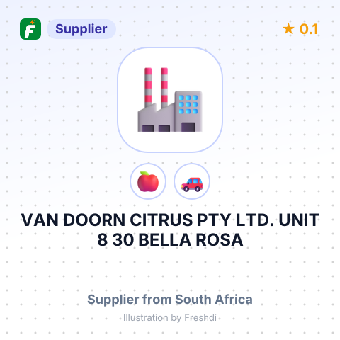 VAN DOORN CITRUS PTY LTD. UNIT 8, 30 BELLA ROSA STREET – summary card, no photo uploaded yet