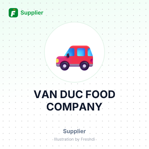 VAN DUC FOOD COMPANY – summary card, no photo uploaded yet