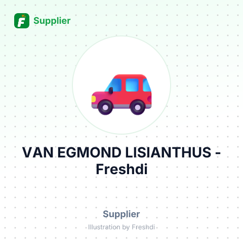 VAN EGMOND LISIANTHUS – summary card, no photo uploaded yet
