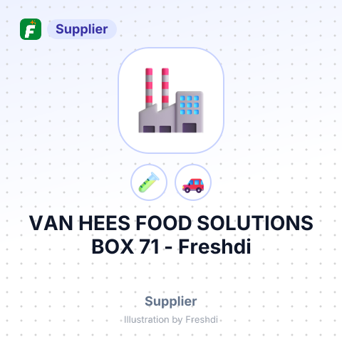 VAN HEES FOOD SOLUTIONS BOX 71 – summary card, no photo uploaded yet