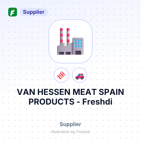 VAN HESSEN MEAT SPAIN PRODUCTS – summary card, no photo uploaded yet