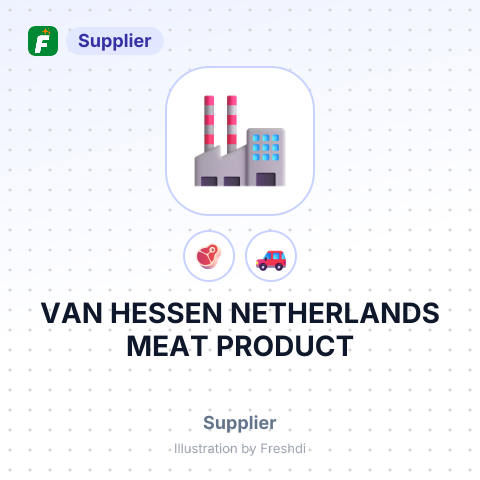 VAN HESSEN NETHERLANDS MEAT PRODUCT – summary card, no photo uploaded yet
