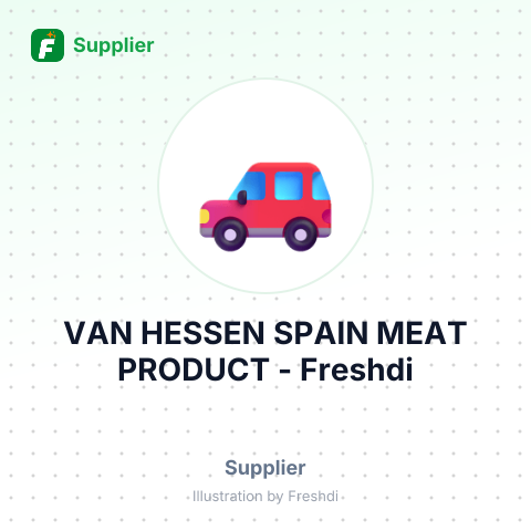 VAN HESSEN SPAIN MEAT PRODUCT – summary card, no photo uploaded yet