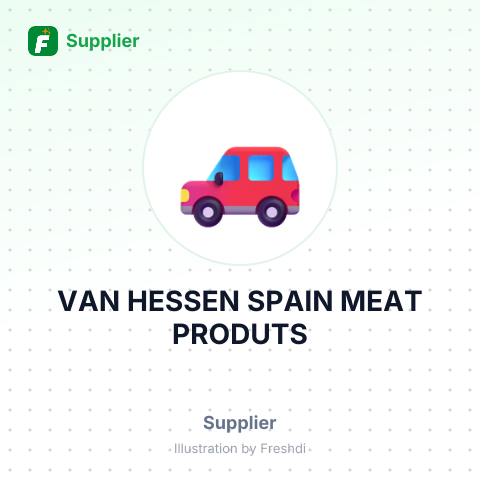 VAN HESSEN SPAIN MEAT PRODUTS – summary card, no photo uploaded yet