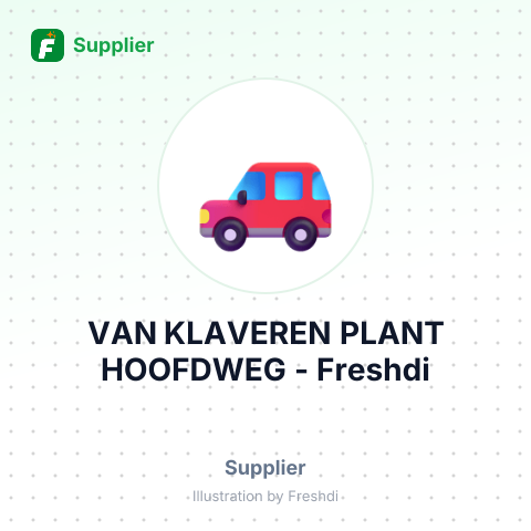 VAN KLAVEREN PLANT HOOFDWEG – summary card, no photo uploaded yet