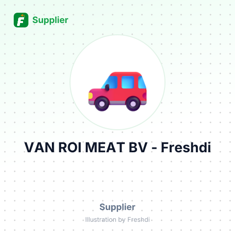 VAN ROI MEAT BV – summary card, no photo uploaded yet