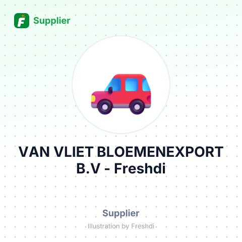 VAN VLIET BLOEMENEXPORT B.V – summary card, no photo uploaded yet