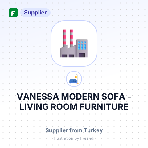 VANESSA MODERN SOFA - LIVING ROOM FURNITURE – summary card, no photo uploaded yet