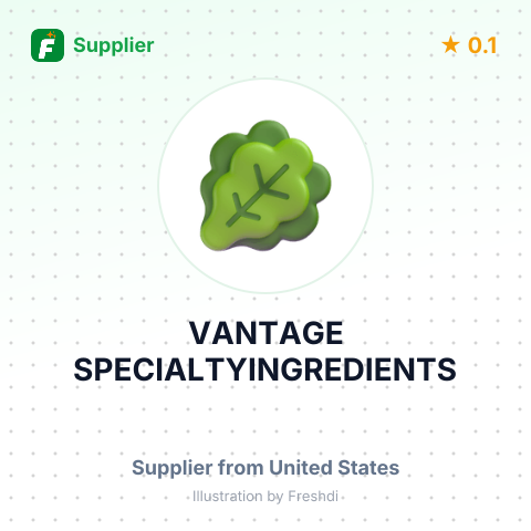 VANTAGE SPECIALTYINGREDIENTS – summary card, no photo uploaded yet