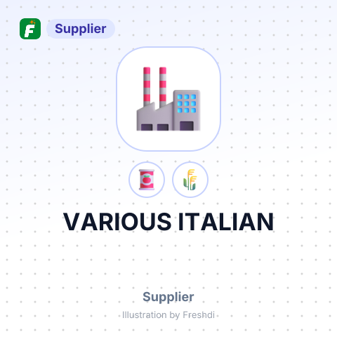 VARIOUS ITALIAN – summary card, no photo uploaded yet