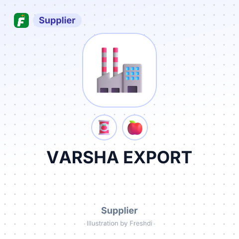 VARSHA EXPORT – summary card, no photo uploaded yet