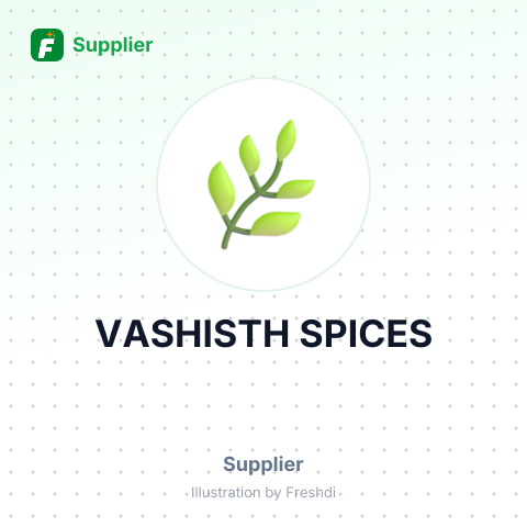VASHISTH SPICES – summary card, no photo uploaded yet